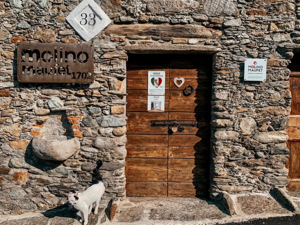La Roggia - Lake Como Heritage Home In Molino Maufet Watermill - Patio On The Garden 科利科 外观 照片