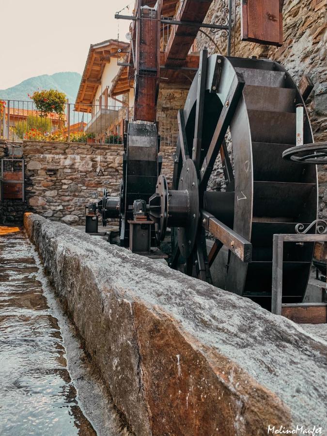 La Roggia - Lake Como Heritage Home In Molino Maufet Watermill - Patio On The Garden 科利科 外观 照片