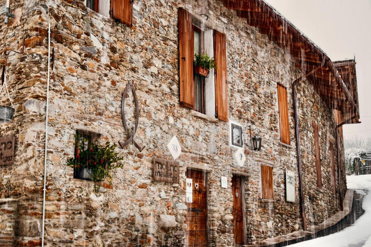 La Roggia - Lake Como Heritage Home In Molino Maufet Watermill - Patio On The Garden 科利科 外观 照片