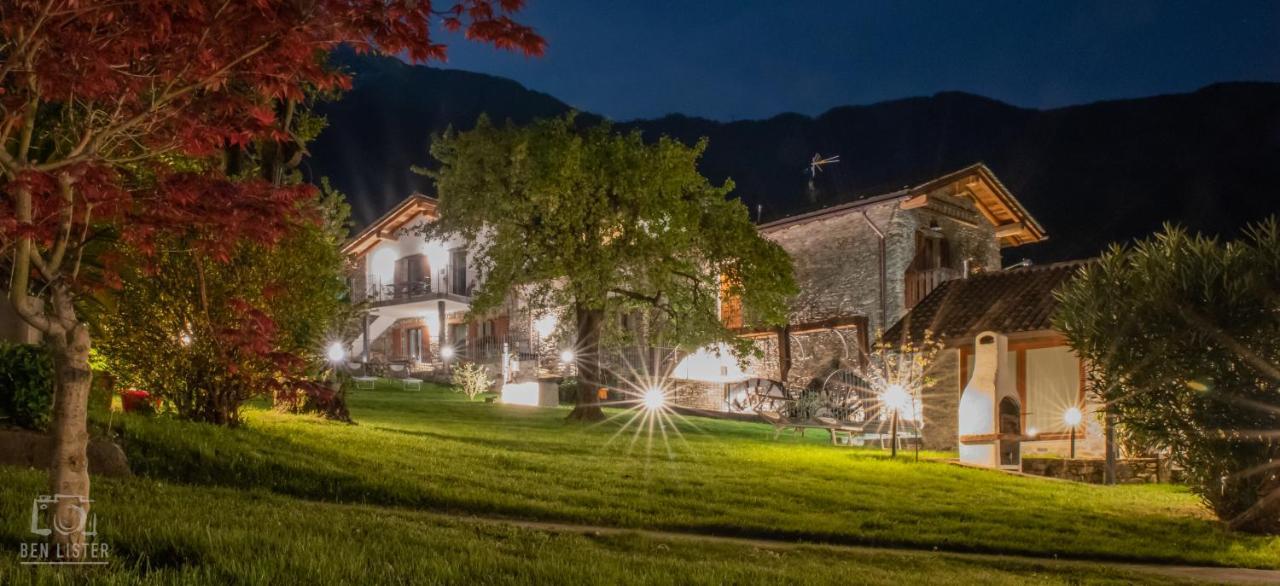 La Roggia - Lake Como Heritage Home In Molino Maufet Watermill - Patio On The Garden 科利科 外观 照片